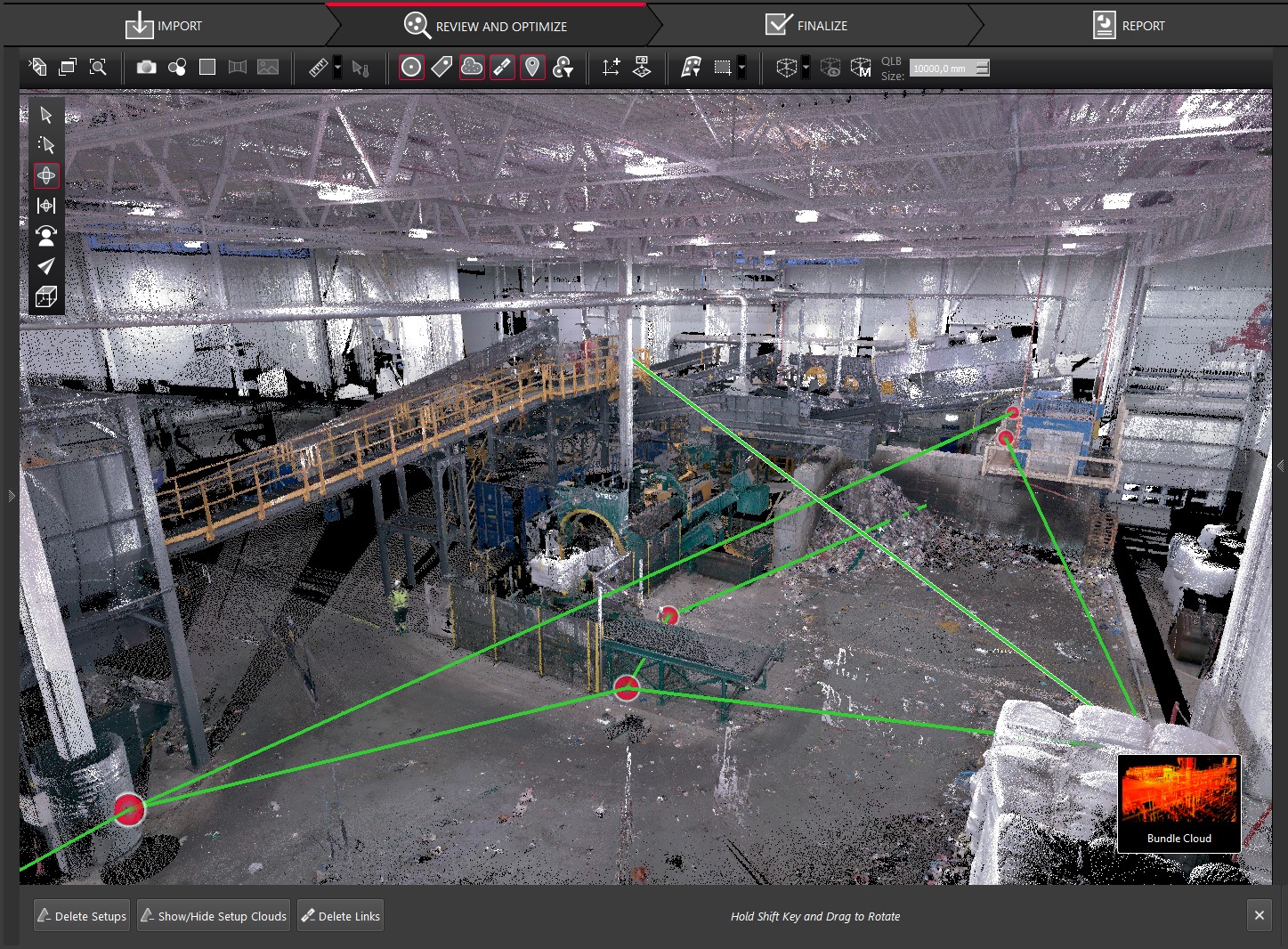 3d-modellering av sorteringsanlegg